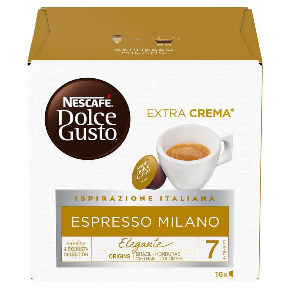 NESCAFÉ Dolce Gusto Espresso Milano - kávové kapsule - 16 ks